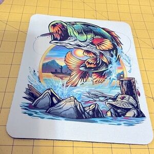 Hand pressed Sublimation Mouse Pad, Brand New!